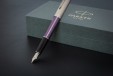 Ручка перьевая Parker Sonnet Sand Blasted Metal&Violet Lacquer
