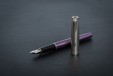 Ручка перьевая Parker Sonnet Sand Blasted Metal&Violet Lacquer