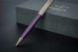 Ручка шариковая Parker Sonnet Sand Blasted Metal&Violet Lacquer