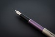 Ручка перьевая Parker Sonnet Sand Blasted Metal&Violet Lacquer
