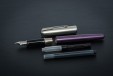 Ручка перьевая Parker Sonnet Sand Blasted Metal&Violet Lacquer