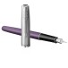 Ручка перьевая Parker Sonnet Sand Blasted Metal&Violet Lacquer