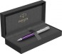 Ручка шариковая Parker Sonnet Sand Blasted Metal&Violet Lacquer
